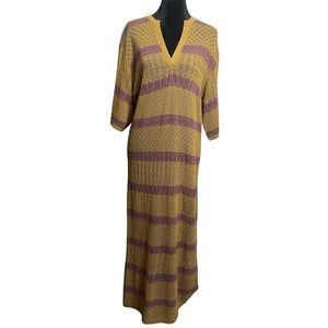 Zara Long Knit Kaftan Maxi Dress Size M/L